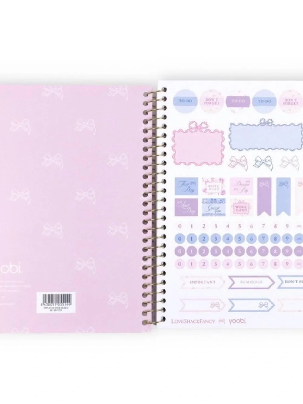 LoveShackFancy x Target - Yoobi Monthly and Weekly Planner 7